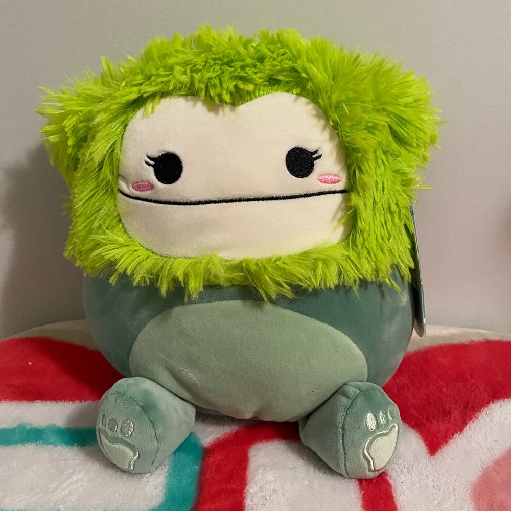 Squishmallows 8” Bren Green Bigfoot Squishmallow Plush